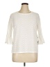 Onque Casuals Ivory 3/4 Sleeve Top Size XL - photo 1