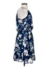 Blue Rain 100% Polyester Floral Blue Casual Dress Size S - photo 4