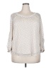 LC Lauren Conrad 100% Polyester Ivory 3/4 Sleeve Blouse Size XXL - photo 1