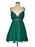 Deb 100% Polyester Stars Green Cocktail Dress Size 7 - photo 1