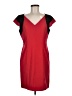 Shani Color Block Red Cocktail Dress Size 8 - photo 1
