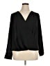 Halogen Black Long Sleeve Blouse Size XL - photo 1