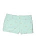 J.Crew 100% Cotton Print Teal Shorts Size 2 - photo 1