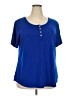 Unbranded Blue Short Sleeve Top Size XXL - photo 1