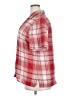 Allison Daley Plaid Red Short Sleeve Blouse Size 18 - photo 5