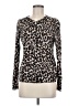 Old Navy 100% Cotton Animal Print Brown Cardigan Size M - photo 1