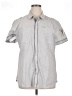 Guess 100% Cotton Gray Short Sleeve Button-Down Shirt Size XL - photo 1