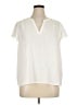 Vineyard Vines 100% Polyester Ivory Short Sleeve Blouse Size XL - photo 1