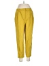 Zara Solid Yellow Casual Pants Size M - photo 1