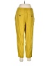 Zara Solid Yellow Casual Pants Size M - photo 2