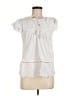 NY Collection White Short Sleeve Blouse Size M - photo 1
