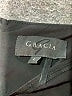 Gracia 100% Polyester Black 3/4 Sleeve Blouse Size L - photo 7