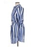 Blush 100% Polyester Stripes Blue Casual Dress Size XL - photo 5