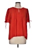 Fun2Fun 100% Polyester Red Short Sleeve Blouse Size M - photo 1