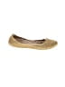 Mel 100% Leather Gold Flats Size 6 - photo 1
