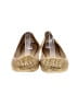 Mel 100% Leather Gold Flats Size 6 - photo 2