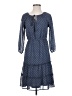 Mikarose 100% Polyester Polka Dots Blue Casual Dress Size XS - photo 1