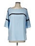 Calvin Klein Blue Short Sleeve Blouse Size L (estimated) - photo 1