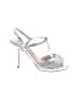 Nina Metallic Silver Sandals Size 7 - photo 1