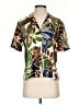 Johnny Was Tropical Brown Short Sleeve Blouse Size S - photo 1