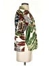 Johnny Was Tropical Brown Short Sleeve Blouse Size S - photo 4