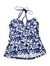 Converse One Star Print Blue Swimsuit Top Size S - photo 1
