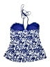 Converse One Star Print Blue Swimsuit Top Size S - photo 2