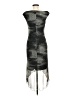 Jonathan Martin 100% Polyester Metallic Silver Cocktail Dress Size M - photo 2