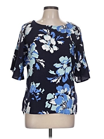 Ellen Tracy Short Sleeve Blouse (view 1)