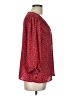 Renee C. 100% Polyester Burgundy 3/4 Sleeve Blouse Size L - photo 4