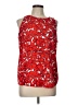 dalia 100% Polyester Red Sleeveless Blouse Size L - photo 1