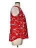 dalia 100% Polyester Red Sleeveless Blouse Size L - photo 4