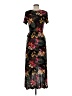 Popular Basics Floral Black Casual Dress Size M - photo 2