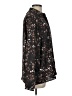 Halogen 100% Polyester Animal Print Black Long Sleeve Blouse Size L - photo 4