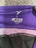 Active Color Block Purple Athletic Shorts Size S - photo 3