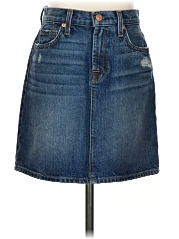 7 For All Mankind Denim Skirt (view 1)