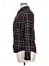 Passport Plaid Burgundy Long Sleeve Blouse Size 16 - photo 5