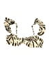 H&M Animal Print Gold Swimsuit Top Size L - photo 1