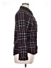Passport Plaid Burgundy Long Sleeve Blouse Size 16 - photo 4