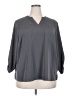Lands' End 100% Polyester Gray 3/4 Sleeve Blouse Size 20 - photo 1
