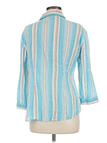 Pure Amici 3/4 Sleeve Button-Down Shirt (view 2)
