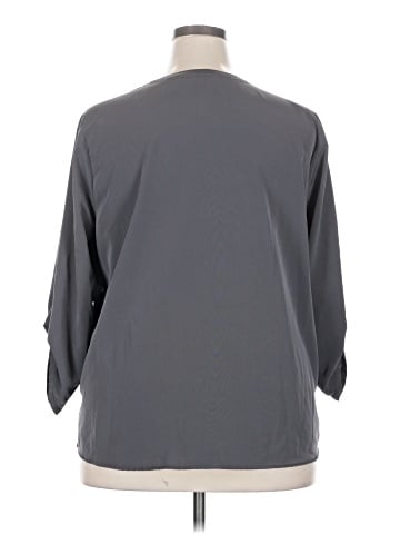 Lands' End 3/4 Sleeve Blouse (view 2)