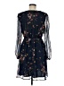 Unbranded Floral Blue Cocktail Dress Size M - photo 2