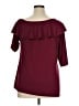 H By Halston Burgundy 3/4 Sleeve Blouse Size XL - photo 2