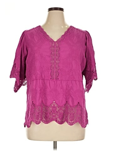 Democracy Short Sleeve Blouse (view 1)