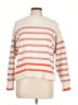 Ann Taylor Stripes Ivory White Turtleneck Sweater Size L - photo 1
