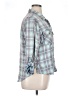 Billy T Plaid Blue 3/4 Sleeve Button-Down Shirt Size XL - photo 4