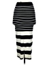 H&M Stripes Black Casual Skirt Size 4 - photo 2