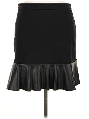 MICHAEL Michael Kors Faux Leather Skirt (view 2)