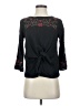 Zara Basic Black 3/4 Sleeve Blouse Size XS - photo 1